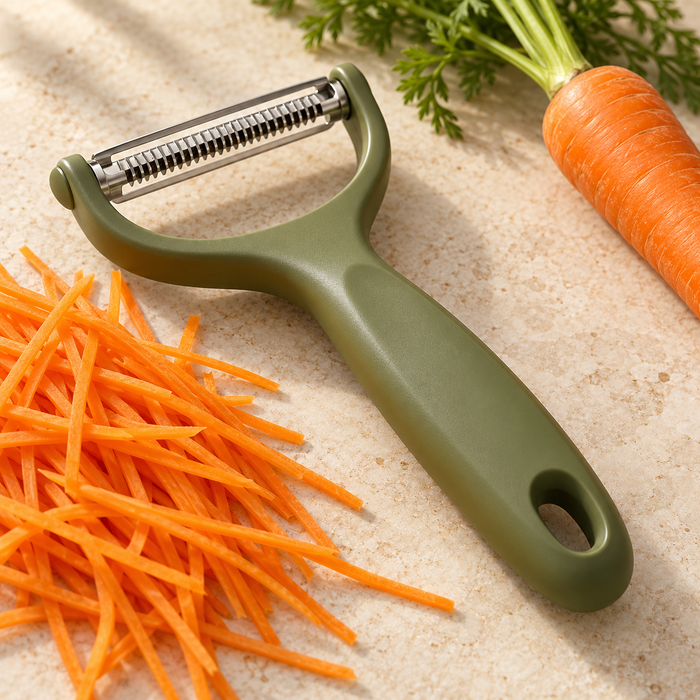 Julienne Prep Peeler — AI-generated styled illustration