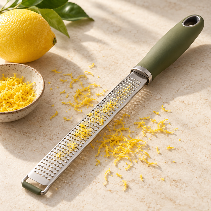 Citrus Zest Grater — AI-generated styled illustration